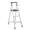 Cosco Cosco Lite Solutions 5 ft. H Aluminum Step Ladder Type II 225 lb. capacity 20-552-ABL - alternate 4